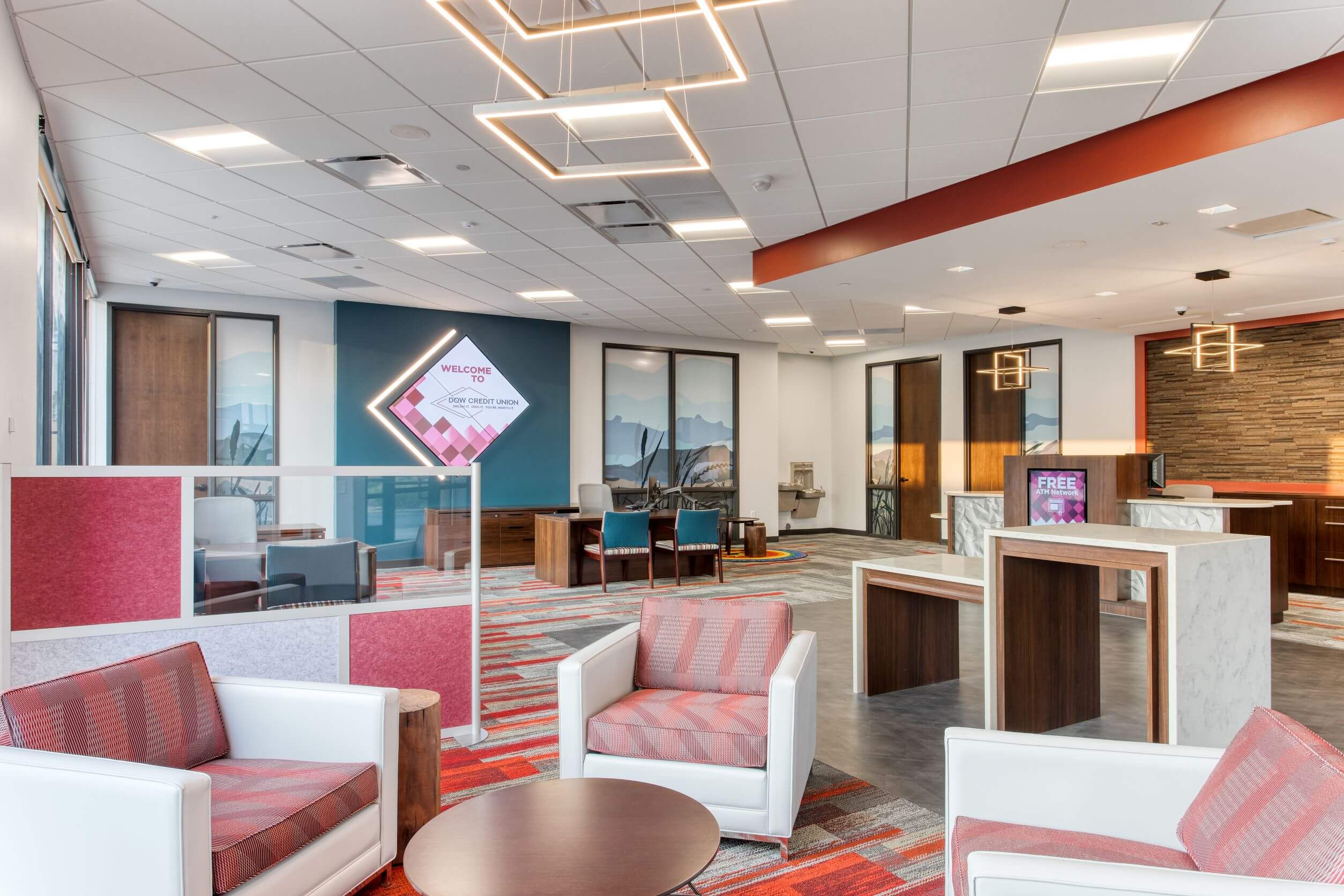 Dow Credit Union member lobby